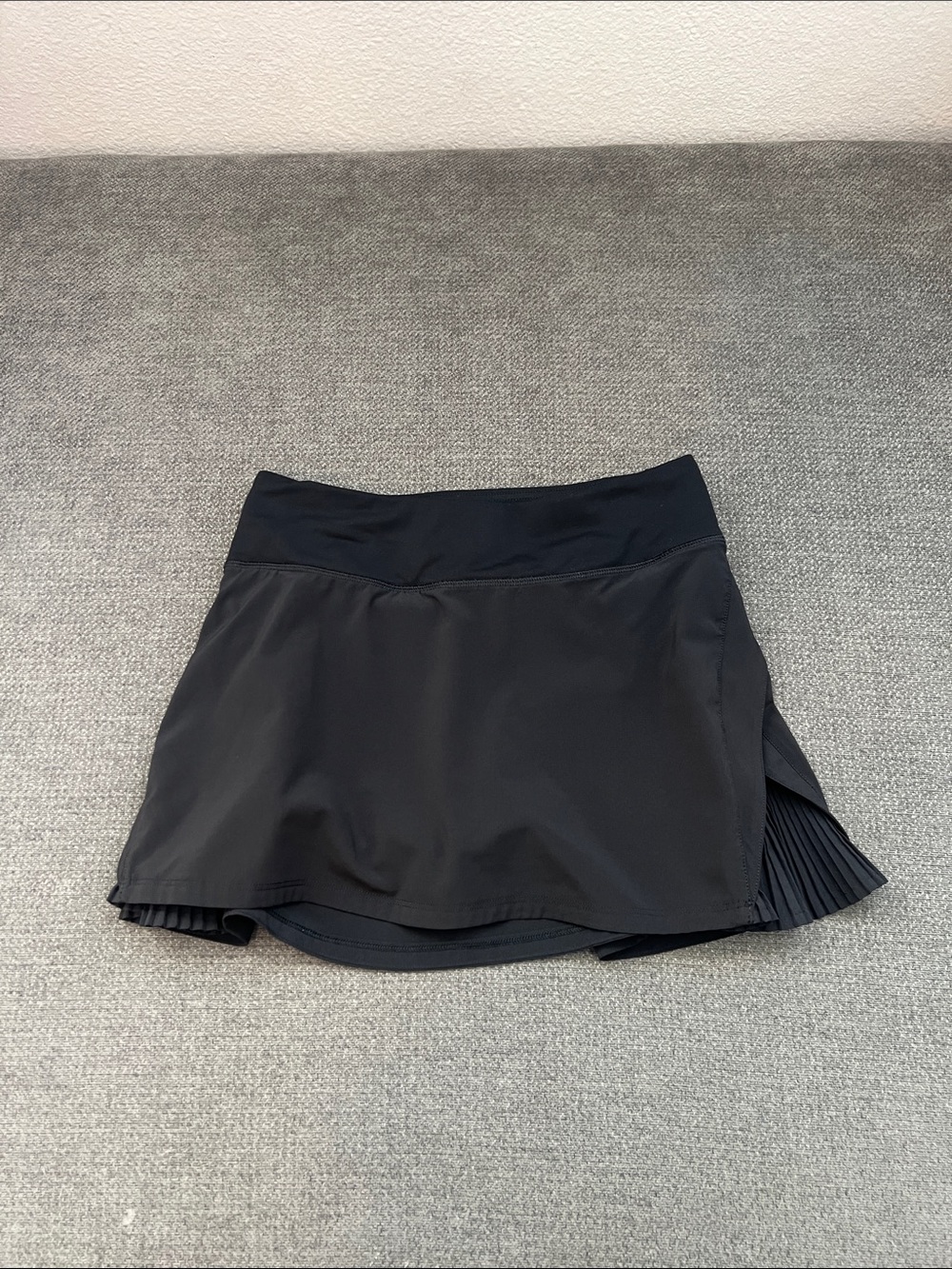 lululemon athletica Black Athletic Skort with Pleated Side